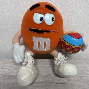 Vintage Orange M&M Plush Doll 2001 Collectible By Nanco 11" Inc Mars EUC